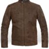 Captain America Civil War Chris Evans Brown Leather Jacket
