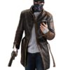 Watch Dogs Aiden Pearce Fur Collar Distressed Coat