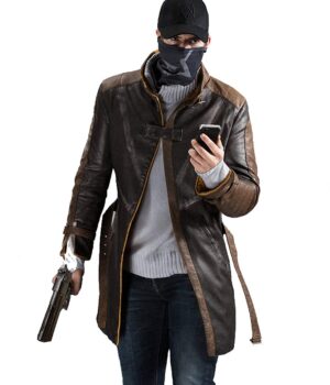 Watch Dogs Aiden Pearce Fur Collar Distressed Coat