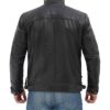 Cafe Racer Real Lambskin Leather Distressed Motorcycle Jacket