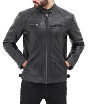 Johnson Black Mens Leather Jacket