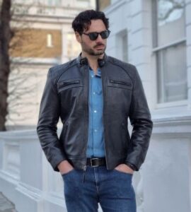 Johnson Black Mens Leather Jacket photo review