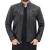 Johnson Black Mens Leather Jacket