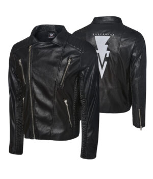 WWE Wrestler Finn Balor Black Biker Leather Jacket