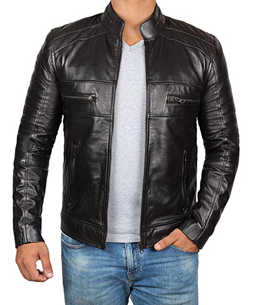 mk leather jacket