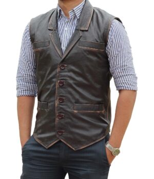 Cullen Bohannon Hell on Wheels Leather Vest