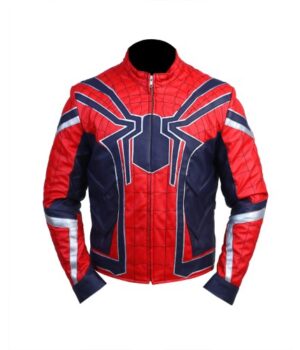Avengers Infinity War Spiderman Costume Leather Jacket