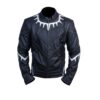 Black Panther Avengers Infinity War Chadwisk Boseman Black Costume Leather Jacket