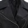 Alabama Women Black Leather Slim Fit Jacket