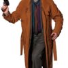 Wool Blend Material Inside Viscose Lining Two Waist Pocket and Two Inside Pockets Broad Collar Brown Color