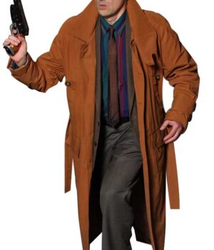 Wool Blend Material Inside Viscose Lining Two Waist Pocket and Two Inside Pockets Broad Collar Brown Color