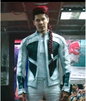 Deadpool 2 Shatterstar (Lewis Tan) White Leather Jacket