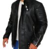 Deadpool Ajax (Ed Skrein) Black Leather Jacket