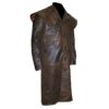 Demon Hellboy Ron Perlman Leather Jacket Trench Coat