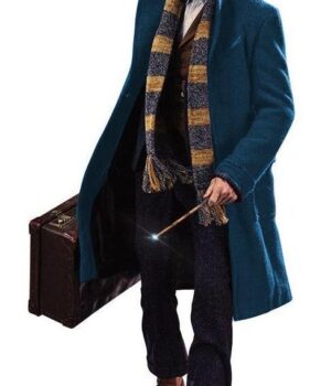 Fantastic Newt Mens Dark Teal Long Trench Coat