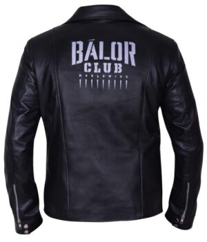 WWE Wrestler Finn Balor Club Black Biker Leather Jacket
