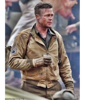 Fury Brad Pitt (Wardaddy) Tanker WW2 Jacket