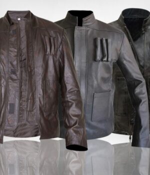 Han Solo Star Wars Force Awakens Leather Jacket