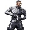 Idris Elba Fast and Furious 2019 Hobbs and Shaw Brixton Lore Black Leather Jacket Costume