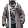 The Dark Knight Rises Bane Fur Shearling Leather Coat