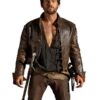 Demons Leonardo da Vinci Brown Distressed Jacket