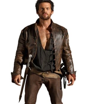 Demons Leonardo da Vinci Brown Distressed Jacket