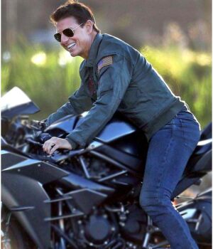 Tom Cruise Top Gun 2 Maverick Leather Jacket