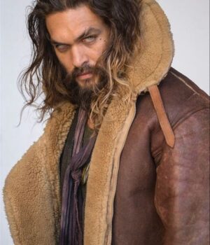 Aquaman Justice League Arthur Curry (Jason Momoa) Brown Leather Coat