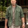 HOBBS & SHAW JASON STATHAM GREEN JACKET