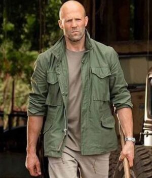 HOBBS & SHAW JASON STATHAM GREEN JACKET