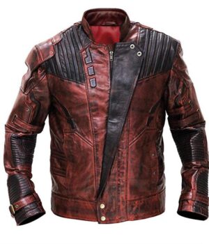 Star Lord Guardians of Galaxy 2 Chris Pratt Leather Jacket