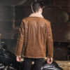 men's real leather jacket denim with faux fur lining genuine leather jackets men's leather jacket