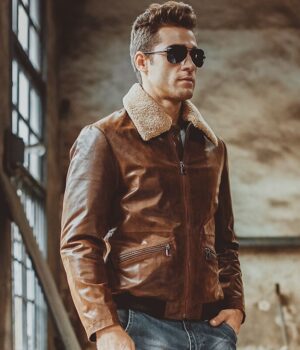real leather jacket, men genuine leather motorcycle jacket Air Force flight jackets aviator coat men