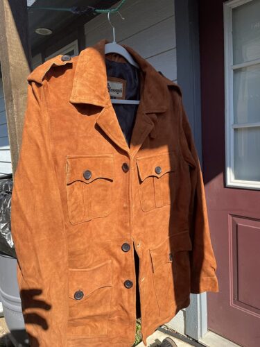 Men's Fashion 4 Pocket Suede Leather Coat photo review