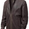 Men's Baseball Suede Leather Jacket