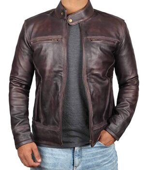 Café Racer Genuine Lambskin Jacket