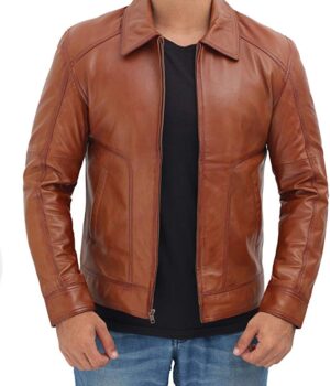 Classic Biker Leather Jacket for Men