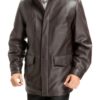 Cowhide Mens Thinsulate Filled Leather Coat