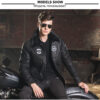 men's real leather jacket, genuine leather jacket for men, Air Force flight jacket, warm cotton padding