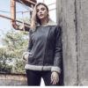 new winter faux fur jacket women genuine leather jacket