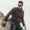 new winter motorcycle genuine leather jacket for men Real Retro leather jacket for men