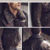 2017 Real Retro Pilot Real Leather Jacket for Men, Winter Jacket for Men, Aviator Jacket, Bomber Jacket