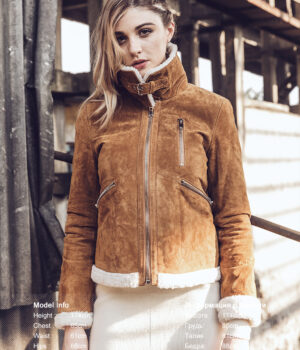 new winter faux fur jacket women genuine leather jacket