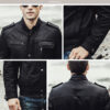 new winter motorcycle genuine leather jacket for men Real Retro leather jacket for men