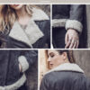 new winter faux fur jacket women genuine leather jacket