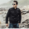 new winter motorcycle genuine leather jacket for men Real Retro leather jacket for men