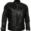 Chris Pratt’s Star Lord Real Leather Jacket in Black Color