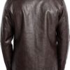 Men's Stand Collar Leather Jacket Motorcycle Lightweight leather Jacket