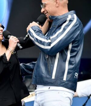 Fast and Furious 2020 The Road to F9 Concert Vin Diesel FF9 Blue Leather Jacket