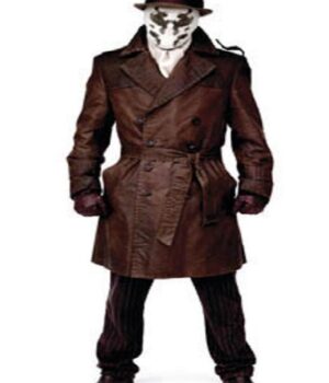 Watchmen Jackie Earle Haley Leather Coat